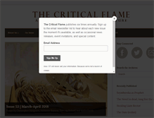 Tablet Screenshot of criticalflame.org